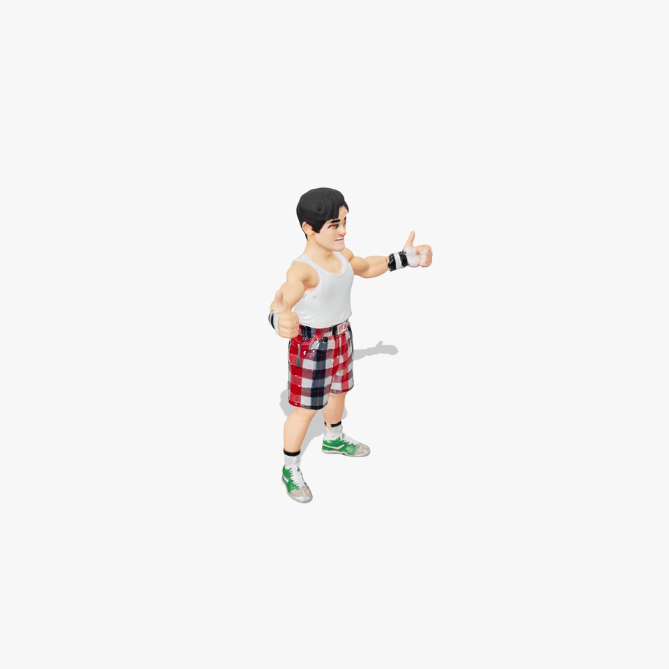 Young Athlete Character Model Rigged and Animated